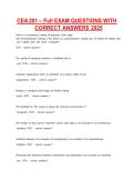 CEA 201 &ndash; Full EXAM QUESTIONS WITH CORRECT ANSWERS 2026