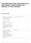 NAB CORE Practice Exam &vert; Study Guide Exam &vert; Latest Updated &vert; Verified Questions and Solutions &vert; A&plus; &vert; Pass Guaranteed