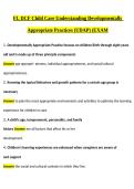 FL DCF Child Care Understanding Developmentally Appropriate Practices &lpar;UDAP&rpar; Exam Questions and Answers Study Guide A&plus;