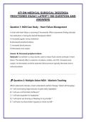 RN ATI MEDICAL SURGICAL PROCTORED EXAM 2023 WITH NGN  100 QUESTIONS