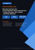 Medication Aide State Test Exam Questions & Verified Answers Actual Exam 2026&sol;2027 &ndash; Complete Exam-Style Q&As &vert; 100&percnt; Certified Verified &ndash; Pass Guaranteed &ndash; A&plus; Graded