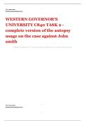 WESTERN GOVERNOR&rsquo;S UNIVERSITY &vert; C840 TASK 2 &vert; complete version of the autopsy usage on the case against John smith &vert; A&plus; GRADED