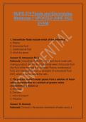 NURS 274 Fluids and Electrolytes Medsurge 1 UPDATED JUNE 2022&NewLine;Exam