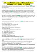 NSE 212 Midterm Exam UPDATED ACTUAL  &NewLine;Questions and CORRECT Answers 