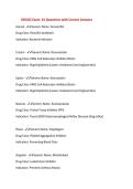 DRUGS Exam &num;1 Questions with Correct Answers