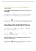 D089 - Module 1 Exam Questions with Complete Solutions&NewLine;&vert;latest update&NewLine;capital -a factor of production that is made to produce other things &lpar;tools&comma;&NewLine;equipment&comma; etc&period;&rpar;&NewLine;circular flow diagram -a diagram that views the economy as consisting of&NewLine;households an