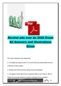 AlcoholEdu 2026 Exam Questions & Answers &vert; 18 Practice Questions &vert; Zero Tolerance Law&comma; Social Host Liability & Alcohol Awareness