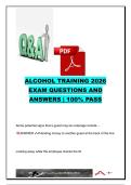 Alcohol Training 2026 Certification Exam Questions & Answers &vert; 20 Practice Questions &vert; Dram Shop Liability&comma; Responsible Alcohol Service&comma; ID Verification & Intoxication Recognition