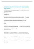 CSOSS Exam Questions and Answers &vert; latest Update &vert;&NewLine;100&percnt; Correct&period;&NewLine;List three items that the CSOSS provides support for combat systems personnel -&NewLine; System operation&NewLine;Maintenance&NewLine;Casualty control&NewLine;Who did the Chief of Naval Personnel direct to develop CS