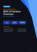 BIOD 210 Genetics Final Exam Complete Q&As Actual Exam 2026&sol;2027 &ndash; Complete Exam-Style Questions & Answers &vert; 100&percnt; Certified Verified &ndash; Pass Guaranteed &ndash; A&plus; Graded&NewLine;&NewLine;
