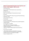 Drugs for Demyelinating Disorders Exam Questions and&NewLine;Answers &vert;latest Update &vert; 100&percnt; Correct&period;&NewLine;Demyelinating Diseases&NewLine;Acquired conditions characterized destruction of normal myelin or&NewLine;oligodendrocyte&NewLine;Dysmyelinating Diseases&NewLine;Myelin is not formed properl