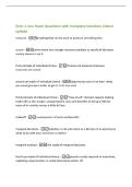 Econ 1 ucsc Exam Questions with Complete Solutions &vert;latest&NewLine;update&NewLine;resource -anything that can be used to produce something else&NewLine;scarce -when there isnt enough resource available to satisfy all the ways&NewLine;society wants to use it&NewLine;first principle of indiv