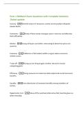 Econ 1 Midterm Exam Questions with Complete Solutions&NewLine;&vert;latest update&NewLine;Scarcity -Limited nature of resources&semi; society cannot produce all goods&NewLine;people desire&period;&NewLine;Economics -Study of how society manages scarce resources and allocates&NewLine;them efficiently&period;&NewLine;Mark