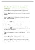 Econ 1 Final &frac14; Exam Questions with Complete Solutions&NewLine;&vert;latest update&NewLine;economics -the study of how society manages its scarce resources&NewLine;efficiency -the property of society getting the most it can from its scarce&NewLine;resources&NewLine;equality -the property of dist