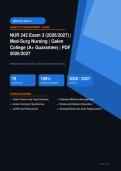 NUR 242 Med-Surg Nursing Exam 3 Galen College Actual Exam 2026&sol;2027 &ndash; Complete Exam-Style Questions & Answers &vert; 100&percnt; Certified Verified &ndash; Pass Guaranteed &ndash; A&plus; Graded