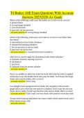 T4 Brakes ASE Exam Questions With Accurate &NewLine;Answers 20252026 A&plus; Grade