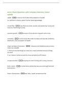econ 1 Exam Questions with Complete Solutions &vert;latest&NewLine;update&NewLine;capital -a resource that furthers the production of wealth&NewLine;ex&period; machine in a factory&comma; patent&comma; human capital &lpar;knowledge&rpar;&NewLine;circular flow -a way that economists visualize and explain how money an