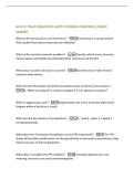 econ 1 Exam Questions with Complete Solutions &vert;latest&NewLine;update&NewLine;What is the primary focus of economics&quest; -Economics is a social science&NewLine;that studies how scarce resources are allocated&period;&NewLine;What is the central economic problem&quest; -Scarcity&comma; which arises because