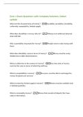 Econ 1 Exam Questions with Complete Solutions &vert;latest&NewLine;update&NewLine;What are the characteristics of money&quest; -Durability&comma; portability&comma; divisibility&comma;&NewLine;uniformity&comma; acceptability&comma; limited supply&period;&NewLine;What does durability in money refer to&quest; -Money must withstand physic