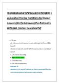 ILLINOIS DIALYSIS TECHNICIAN CERTIFICATION EXAM 2026 &ndash; PRACTICE QUESTIONS WITH VERIFIED ANSWERS&comma; RATIONALES&comma; AND COMPLETE HEMODIALYSIS CERTIFICATION STUDY GUIDE A&plus; VERIFIED LATEST VERSION 