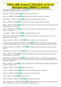 NRSG 3400&colon; Exam &num;1 UPDATED  ACTUAL  &NewLine;Questions and CORRECT Answers
