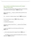 Econ 1 Ch 10&comma; 11&comma; and 12 Exam Questions with Complete&NewLine;Solutions &vert;latest update&NewLine;The &lowbar;&lowbar;&lowbar; is the intermediary between individual households or firms who demand&NewLine;money and the institution that supplies it -Money market&NewLine;Almost anything can be &lowbar;&lowbar;&lowbar; as long as