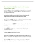 Economics Module 1 DBA Exam Questions with Complete&NewLine;Solutions &vert;latest update&NewLine;Economics -the study of how people get the goods and services they need&NewLine;and want&period; It's not just about money&comma; although money plays a big role&period; It's about&NewLine;the cho