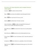 Economics Unit 1Exam Questions with Complete Solutions&NewLine;&vert;latest update&NewLine;Economics -The study of scarcity and choice&NewLine;Wants -Desires that can be satisfied by consuming a good or service&NewLine;Needs -Basic requirements for human survival&NewLine;Scarcity -The limited n