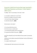 Economics 10250 Final Practice &lpar;No Graph Questions&rpar; &ndash;&NewLine;CCNY Exam Questions and Answers &vert; latest Update &vert;&NewLine;100&percnt; Correct&period;&NewLine;The adage&comma; "There is no such thing as a free lunch&comma;" means&NewLine;A&period; even people on welfare have to pay for food&period;&NewLine;B&period; all cost