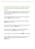 Emergency Nursing Orientation 3&period;0 Triage - ENA-ENOC15 Exam questions and answers Graded A&plus; latest&NewLine;update&NewLine;Which function differentiates the Emergency Severity Index from the Canadian&NewLine;Triage and Acuity Scale&quest; -It identifies specific vital signs that plac