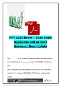 HFT 2220 Exam 1 Questions & Correct Answers 2026 &vert; 25&plus; Practice Questions &vert; Human Capital&comma; Hospitality Operations&comma; Job Analysis&comma; Staffing & Workforce Planning &vert; Hospitality Management