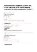 HEALTHCARE ETHICS EXAMINATION QUESTIONS AND &NewLine;CORRECT ANSWER WITH EXPLANATION GRADED A&plus; &NewLine;STUDY GUIDE