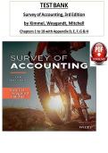 Survey of Accounting&comma; 3rd Edition Complete Textbook Summary & Exam Review Guide