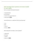 ENA Toxicology 1Exam questions and answers Graded&NewLine;A&plus; latest update&NewLine;Sarin is an example of which type of substance&quest;&NewLine;A&period; Organophosphate&NewLine;B&period; Anticholinergic&NewLine;C&period; Central nervous system depressant&NewLine;D&period; Heavy metal -A&NewLine;Intestinal obstruction is a complication
