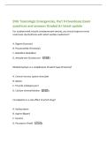 ENA Toxicologic Emergencies&comma; Part II-Overdoses Exam&NewLine;questions and answers Graded A&plus; latest update&NewLine;For a patient with tricyclic antidepressant toxicity&comma; you should expect to treat&NewLine;ventricular dysrhythmias with which cardiac medication&quest;&NewLine;A&period; Digoxin &lpar;Lano