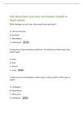 ENA Shock Exam questions and answers Graded A&plus;&NewLine;latest update&NewLine;Which finding is an early sign of decreased tissue perfusion&quest;&NewLine;A&period; Unresponsiveness&NewLine;B&period; Confusion&NewLine;C&period; Obtundation&NewLine;D&period; Restlessness -D&NewLine;During times of decreased tissue perfusion&comma; the body shunt