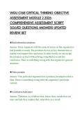 WGU C168 CRITICAL THINKING OBJECTIVE&NewLine;ASSESSMENT MODULE 2 2026&NewLine;COMPREHENSIVE ASSESSMENT SCRIPT&NewLine;SOLVED QUESTIONS ANSWERS UPDATED&NewLine;REVIEW SET