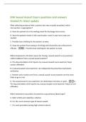 ENA Sexual Assault Exam questions and answers&NewLine;Graded A&plus; latest update&NewLine;After collecting evidence from a patient who was sexually assaulted&comma; which&NewLine;intervention is appropriate&quest;&NewLine;A&period; Have the patient sit in the waiting room for discharge instructions&period;&NewLine;B&period; H