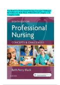 Test Bank For Professional Nursing Concepts Challenges  &NewLine;8th Edition By Beth Black 9780323431125 Chapter 1-16  &NewLine;Complete Guide &NewLine;