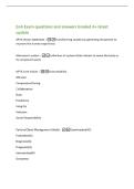 EnA Exam questions and answers Graded A&plus; latest&NewLine;update&NewLine;APTA Vision Statement -Transforming society by optimizing movement to&NewLine;improve the human experience&NewLine;Movement system -collection of systems that interact to move the body or&NewLine;its component parts&NewLine;AP