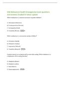 ENA Behavioral Health Emergencies Exam questions&NewLine;and answers Graded A&plus; latest update&NewLine;Which medication is a selective serotonin reuptake inhibitor&quest;&NewLine;A&period; Mirtazapine &lpar;Remeron&rpar;&NewLine;B&period; Tranylcypromine &lpar;Parnate&rpar;&NewLine;C&period; Amitriptyline &lpar;Elavil&rpar;&NewLine;D&period; Fluoxetine &lpar;Prozac&rpar;