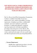 NEW MEXICO SOCIAL WORK JURISPRUDENCE &NewLine;EXAMINATION COMPLETE QUESTIONS AND &NewLine;DETAILED SOLUTIONS LATEST UPDATE THIS &NewLine;YEAR JUST RELEASED