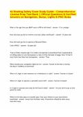 NJ Boating Safety Exam Study Guide - Comprehensive License Prep Test Bank &vert; Official Questions & Verified Answers on Navigation&comma; Buoys&comma; Lights & PWC Rules