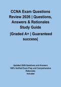 CCNA Exam Questions Review 2026 &vert; Questions&comma; Answers & Rationales Study Guide