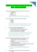 NURS 611 Exam 4 Pathophysiology &vert; Verified Questions & Solutions &vert; Advanced Nursing Review