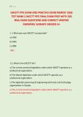 OACETT PPE EXAM AND PRACTICE EXAM NEWEST 2026 &NewLine;TEST BANK&vert; OACETT PPE FINAL EXAM PREP WITH 500 &NewLine;REAL EXAM QUESTIONS AND CORRECT VERIFIED &NewLine;ANSWERS&sol; ALREADY GRADED A&plus; 