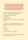 ABYC MARINE ELECTRICAL CERTIFICATION EXAM &NewLine;NEWEST 2026 ACTUAL EXAM TEST BANK&vert; MARINE &NewLine;TECHNICIAN CERTIFICATION EXAM PREP WITH &NewLine;COMPLETE 650 REAL EXAM QUESTIONS AND CORRECT &NewLine;VERIFIED ANSWERS&sol; ALREADY GRADED A&plus;