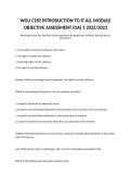  WGU C182 Introduction to IT OA 2026&sol;2027 &vert; Complete Module Review &vert; Verified Questions & Answers&NewLine;&NewLine;