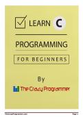 Learn C Programming for Beginnersr