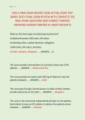 DOS II FINAL EXAM NEWEST 2026 ACTUAL EXAM TEST &NewLine;BANK&vert; DOS II FINAL EXAM REVIEW WITH COMPLETE 550 &NewLine;REAL EXAM QUESTIONS AND CORRECT VERIFIED &NewLine;ANSWERS&sol; ALREADY GRADED A&plus; &lpar;MOST RECENT&excl;&excl;&rpar;